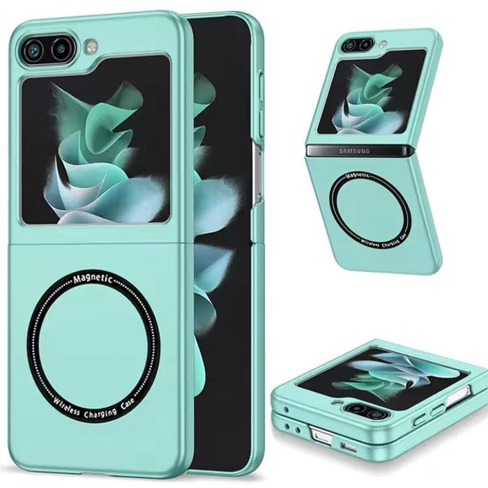 Ocean blue 9eight5 phone case for Samsung Galaxy Z Flip 6, showing a sleek protective cover with vibrant color options.