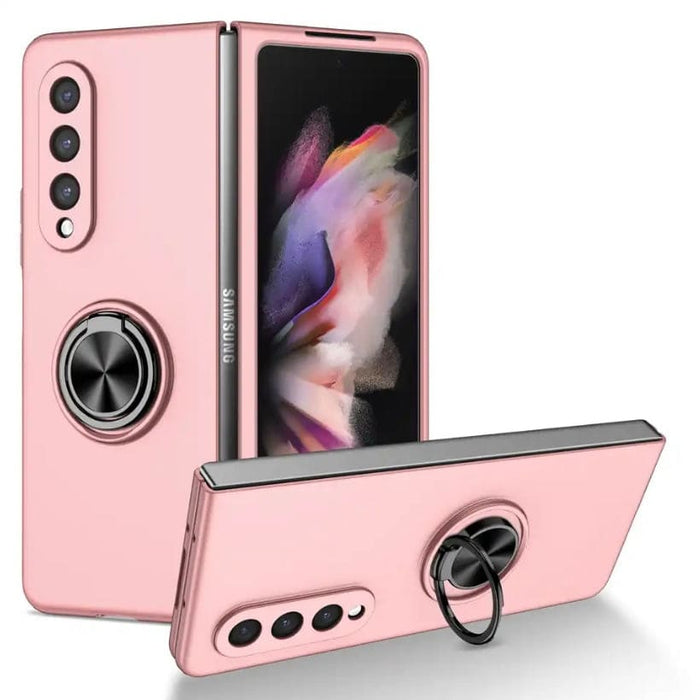 Black 9eight5 phone case for Samsung Galaxy Z Fold 2, showcasing a slim protective cover with precise cutouts and stylish design.