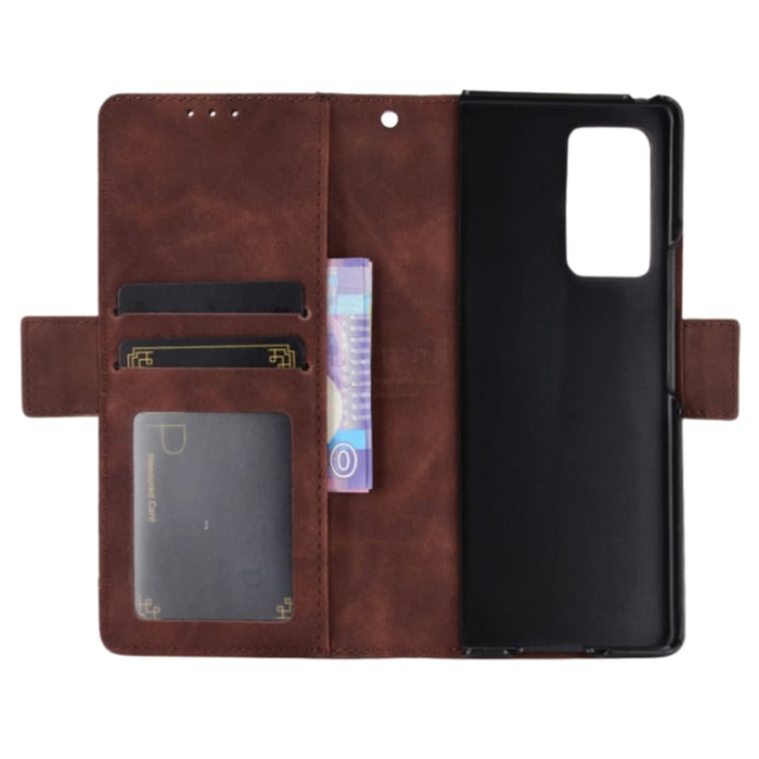 9eight5 Samsung Galaxy Z Fold 2 phone case in four colors, showcasing protective, stylish cover with precise cutouts.