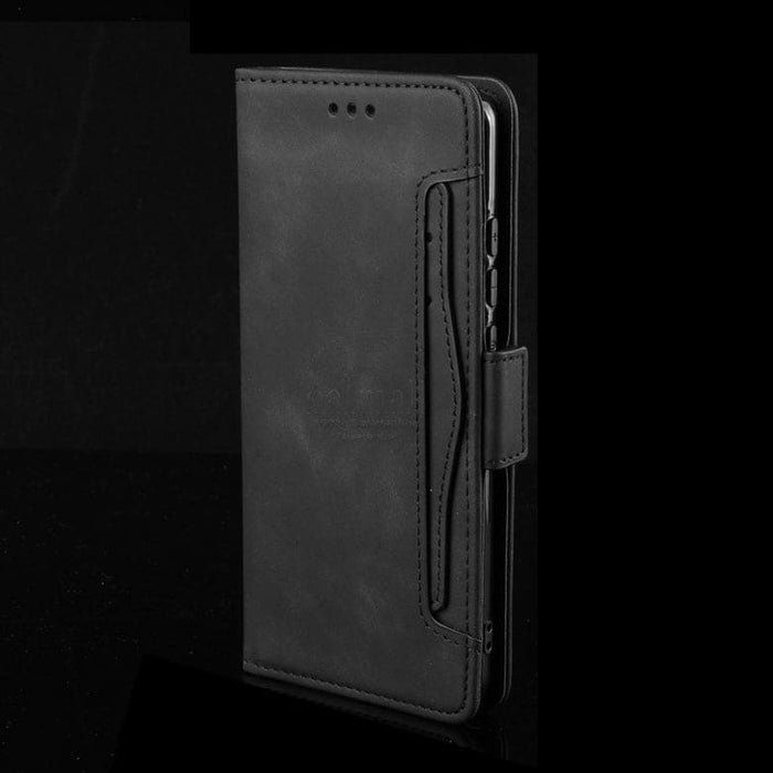 Black Samsung Galaxy Z Fold 2 case by 9eight5, showing a protective phone case with a sleek design and precise cutouts
