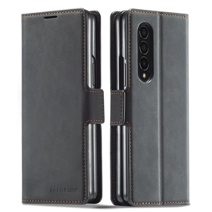 Black Samsung Galaxy Z Fold 3 phone case by 9eight5, protective cover with precise cutouts for the foldable smartphone.