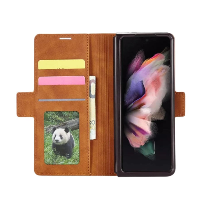 Samsung Galaxy Z Fold 3 phone case by 9eight5 available in four colors, showing protective slim design and material details.