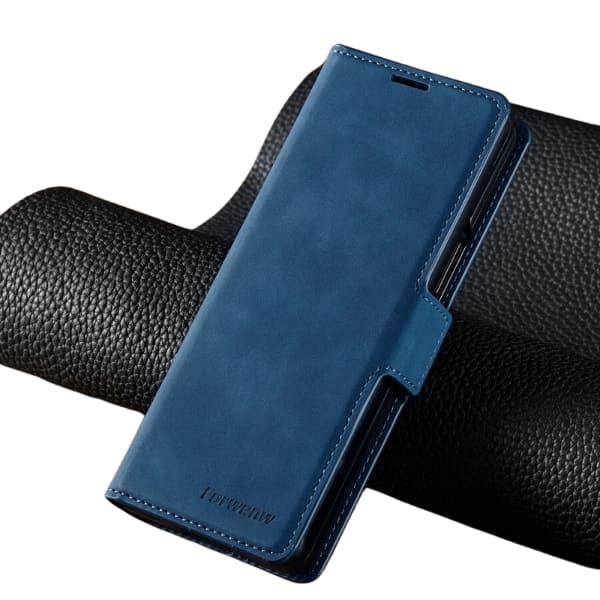 Blue Samsung Galaxy Z Fold 4 case by 9eight5, protective phone case with a sleek design for Galaxy Z Fold 4.