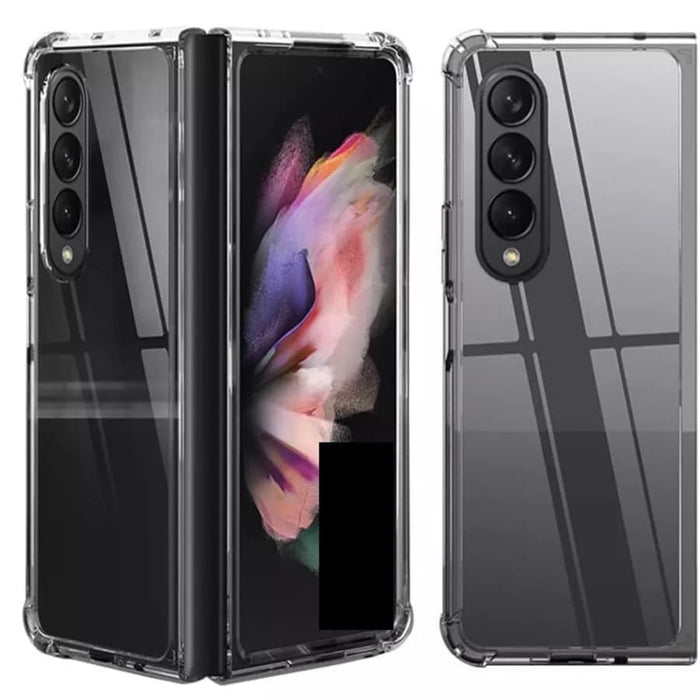 9eight5 phone case for Samsung Galaxy Z Fold 4, showing protective cover with textured design and precise cutouts.