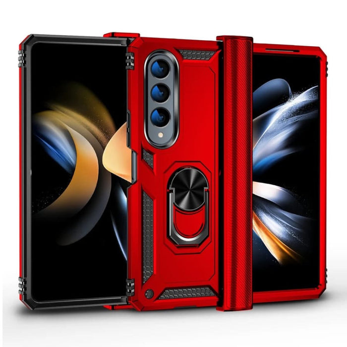 Red Samsung Galaxy Z Fold 5 phone case by 9eight5, protective cover with precise cutouts for the foldable smartphone.