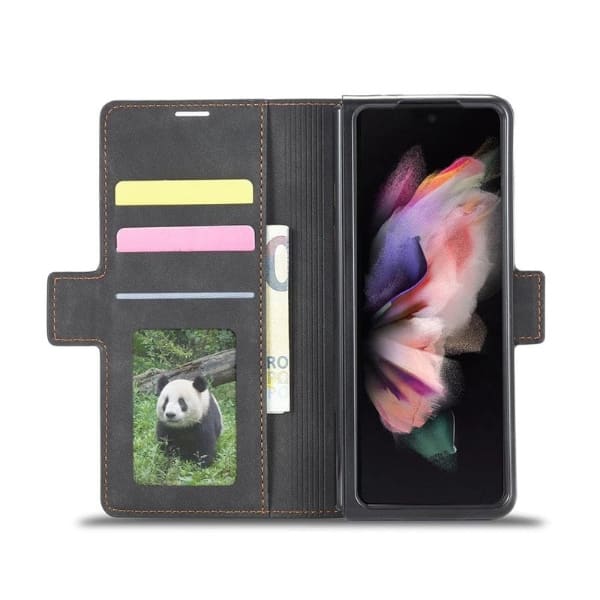 Samsung Galaxy Z Fold 5 phone case by 9eight5 in four colors, showing front and back view with protective design.