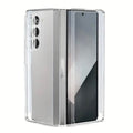 Clear Samsung Galaxy Z Fold 6 case by 9eight5 showing transparent, protective phone cover with precise cutouts for buttons and camera.