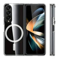 Clear phone case for Samsung Galaxy Z Fold 6 by 9eight5, showing the transparent design and precise fit for the foldable smartphone.