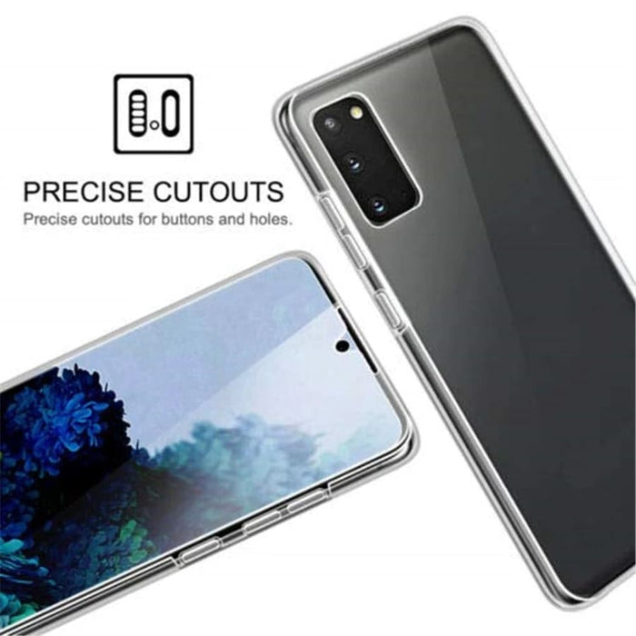 Front and back view of a 9eight5 phone case for Samsung Galaxy S10 Plus, protective case with sleek design.
