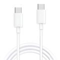 White 1-meter USB-C to USB-C charger cable for Google phones by 9eight5, ideal for fast charging and data transfer.
