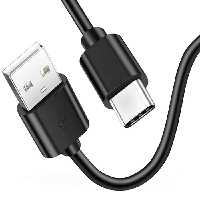 Black 1m Oppo phone charger cable from 9eight5, compatible with Oppo smartphones, designed for fast and reliable charging.