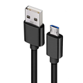 Black 1m USB-A to micro-USB charger cable for Oppo phones by 9eight5, suitable for charging and data transfer.