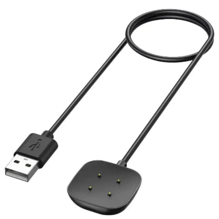 Habicare TWS USB-C charger dock for Fitbit Versa 3, 4, Sense 1, and 2 smartwatches, with sleek design and precise fit.