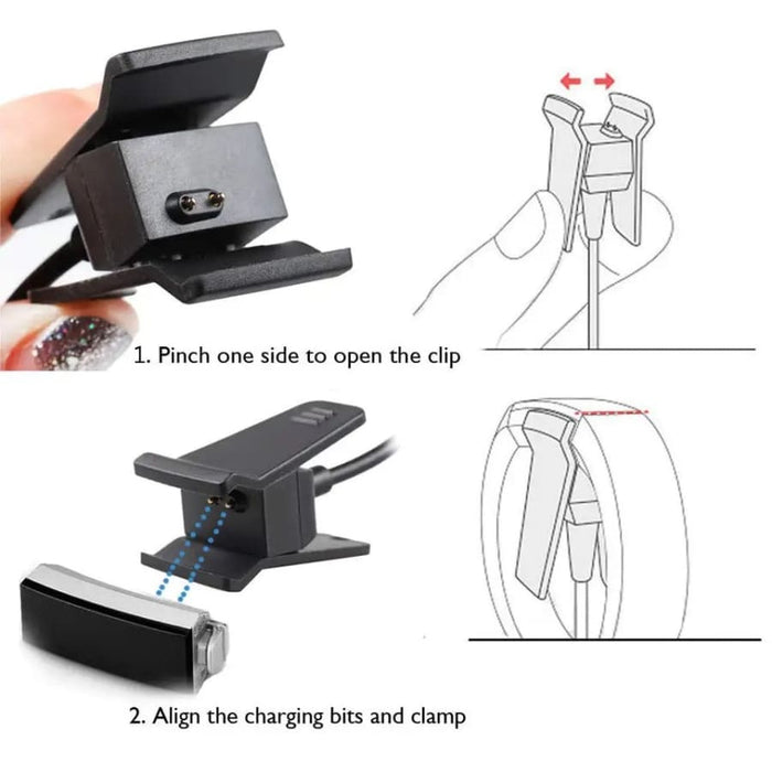 Fitbit Alta charger from That Watch Shop, showing the sleek replacement charging cable for Fitbit Alta fitness tracker.