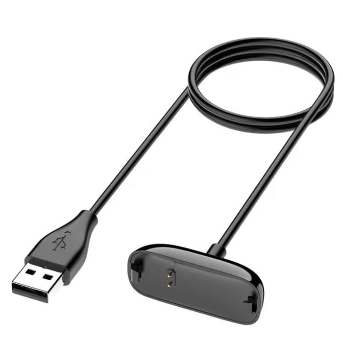 Charger for Fitbit Inspire 2 and Ace 3, compatible fitness tracker charging cable, black connector with USB end.
