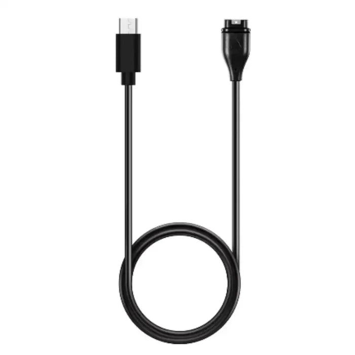 Habicare TWS USB-C charger for Garmin Fenix 5 and 6 Pro watches, 100cm cable for convenient charging.