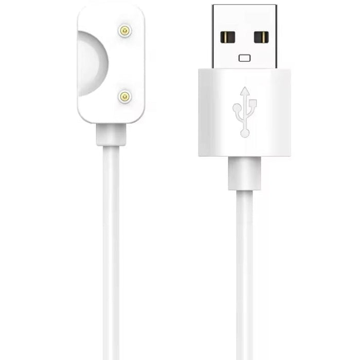 White USB charger cable for Samsung Galaxy Fit 3 smartwatch, compatible charging accessory for fitness tracker.