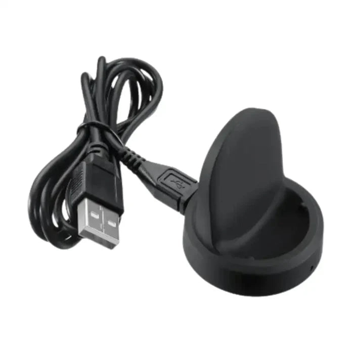 Habicare TWS charging cable adapter for LG W270 smartwatch, shows the compact black connector and cable for charging.