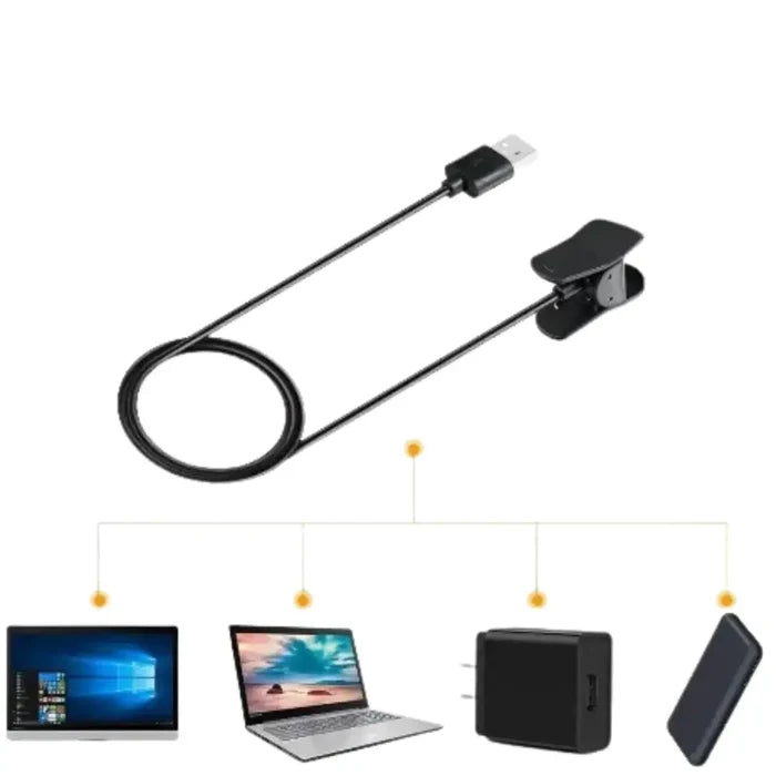 Habicare TWS charging cable for Garmin Vivosmart 3 smartwatch, featuring a compact design and easy-to-use connector.