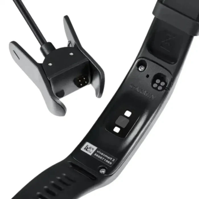Habicare TWS charging cable for Garmin Vivosmart 3 smartwatch, with USB connector and magnetic charging end.