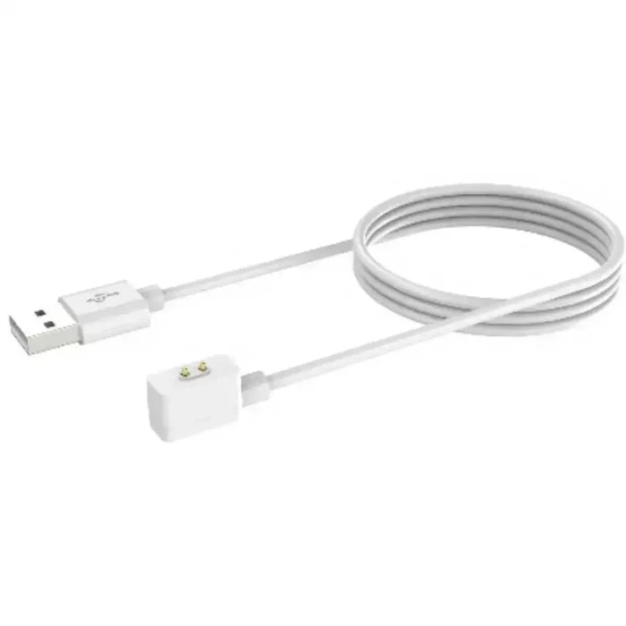 Magnetic charging cable for Redmi Watch 3 TWS by Habicare, shown connected to the watch for charging.
