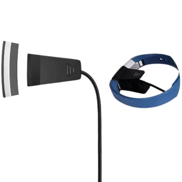 Habicare TWS charging cable with clip for Fitbit Alta HR, USB replacement charger cradle for easy device charging.