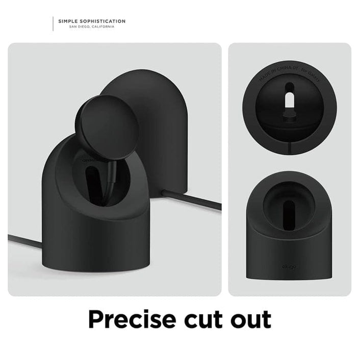 Black Samsung watch charging stand designed for watches, with a sleek and modern look, compatible with Samsung smartwatches.