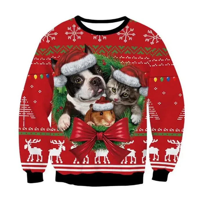 Habicare Christmas Jersey SS in large and XL sizes featuring festive holiday designs and patterns.