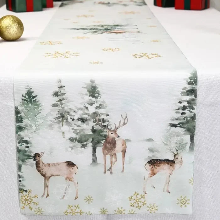 Habicare Christmas table runner in SS size with festive designs, perfect for holiday table decor.