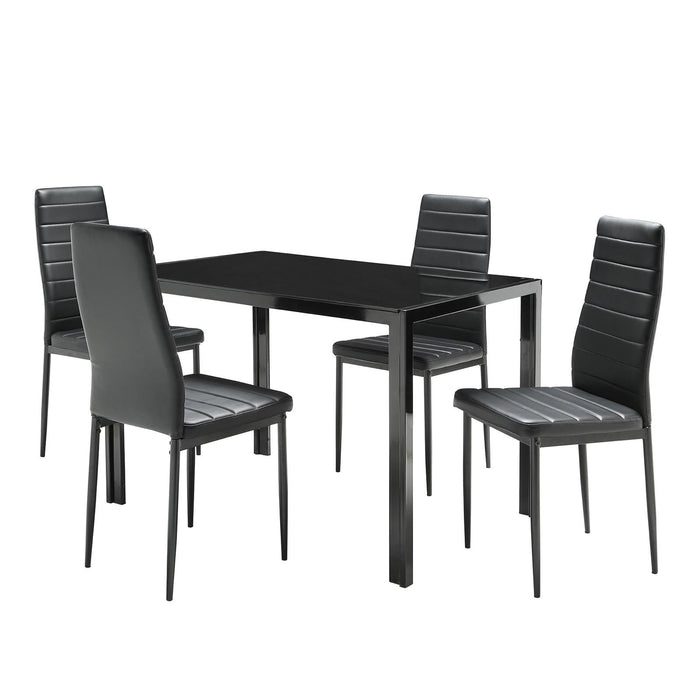 Sleek 'Classic' Tempered Glass Dining Table by Sue-E Furniture, 1.2 meters long, with a modern glass top and sturdy base.