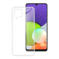 Clear phone case for Samsung Galaxy A22 4G 6.4-inch by 9eight5, showcasing a slim, transparent protective cover.