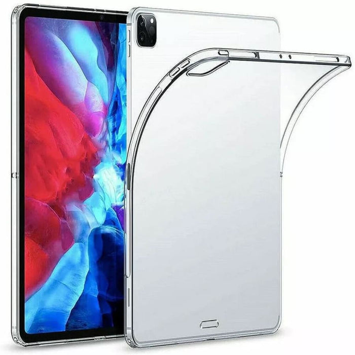 Clear protective cover for iPad Pro 12.9-inch 6th and 5th generation by 9eight5, showing transparent design on the tablet.