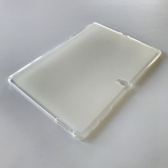 Clear cover for Samsung Galaxy Tab S 10.5 inch (2014) by 9eight5, showing the transparent protective case on the tablet.