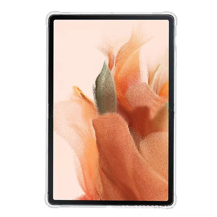 Clear protective cover for Samsung Galaxy Tab S7 FE 12.4-inch 2021 model by 9eight5, showing the transparent tablet case.