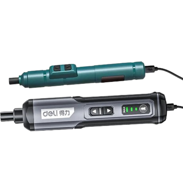 Habicare HBC cordless electric screwdriver set with multiple bits and ergonomic handle, ideal for DIY and home repairs.