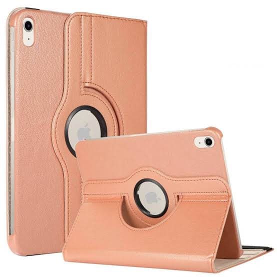 Rose gold iPad Air 11-inch M2 2024 cover by 9eight5, showing a sleek protective case with precise cutouts for ports and camera.