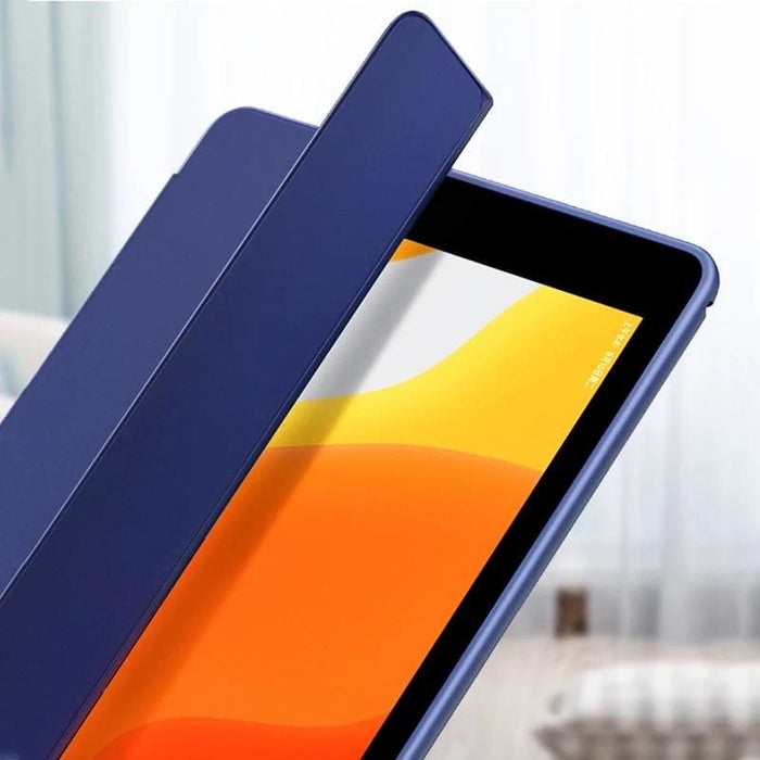 Navy blue 9eight5 iPad Mini 6th and 7th gen cover with protective case for tablet accessories.