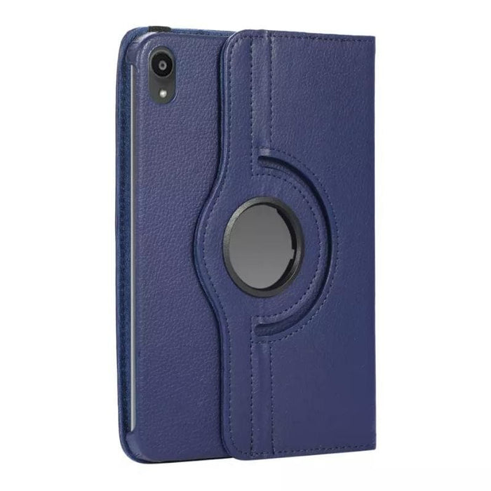 Navy iPad Mini 7th and 6th generation cover by 9eight5, designed for A17Pro models, showing the protective tablet case.