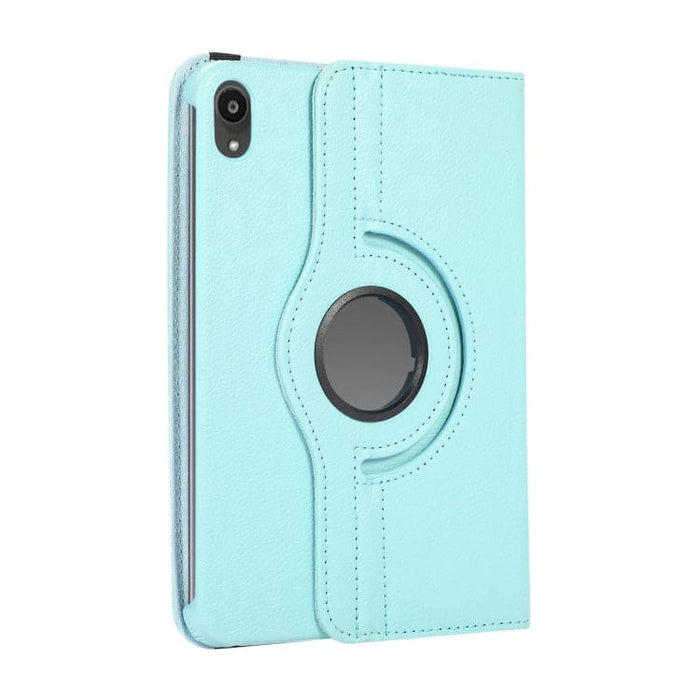 Turquoise iPad Mini 6th and 7th generation cover by 9eight5, designed for A17Pro tablets, showing a protective case with textured finish.