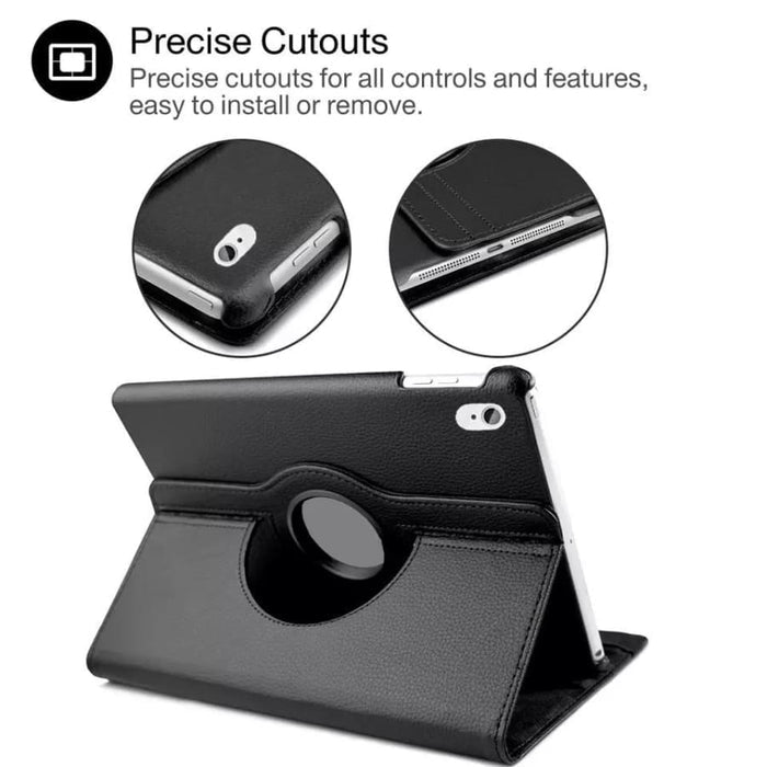 Black 9eight5 iPad Pro 11 cover for 4th and 3rd gen models, showing the protective case with a smooth matte finish.