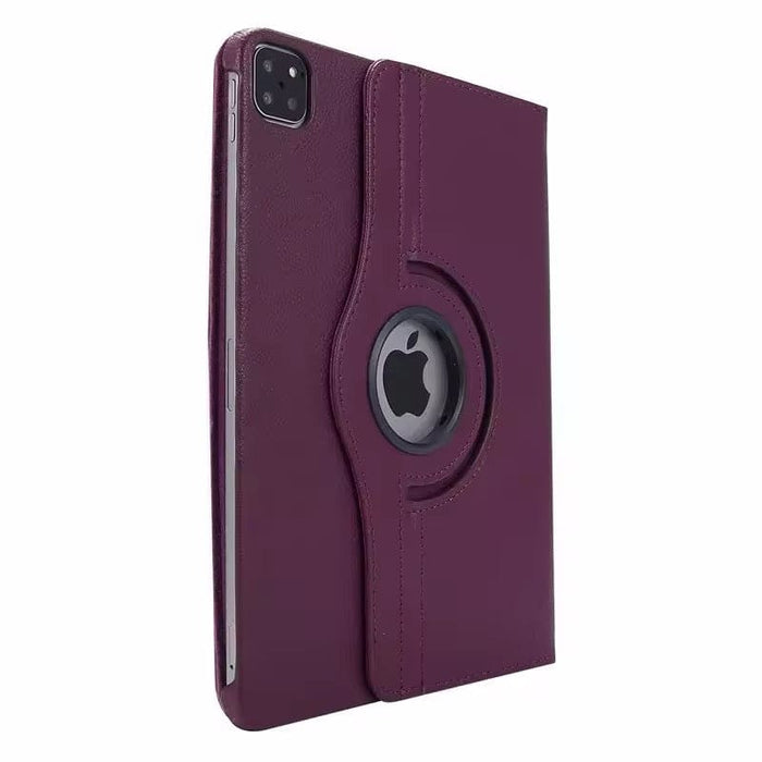 Purple 9eight5 iPad Pro 11-inch (M4) 2024 cover, protective tablet case with precise cutouts and stylish design.