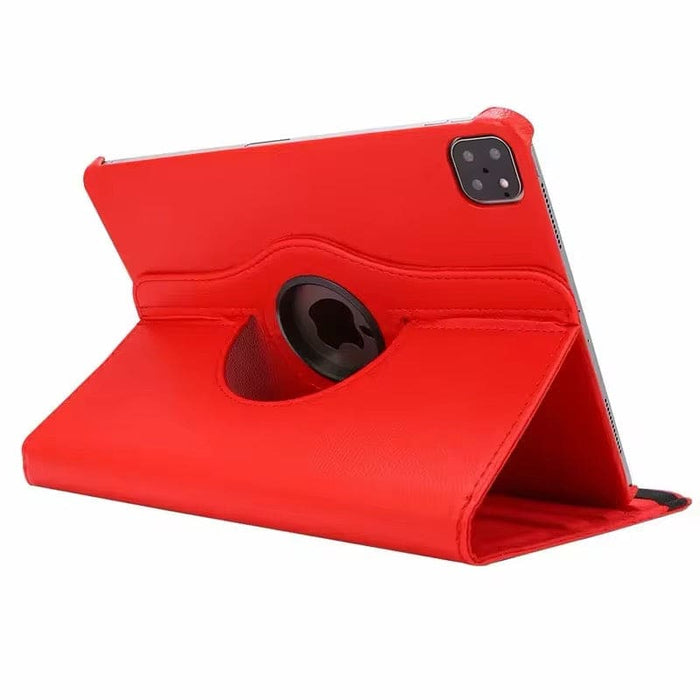 Red 9eight5 iPad Pro 11-inch (M4) 2024 cover with protective design for tablet accessories.