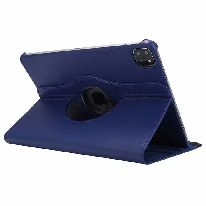 Navy 9eight5 iPad Pro 13-inch (M4) 2024 protective cover showing front and back design for tablet protection.