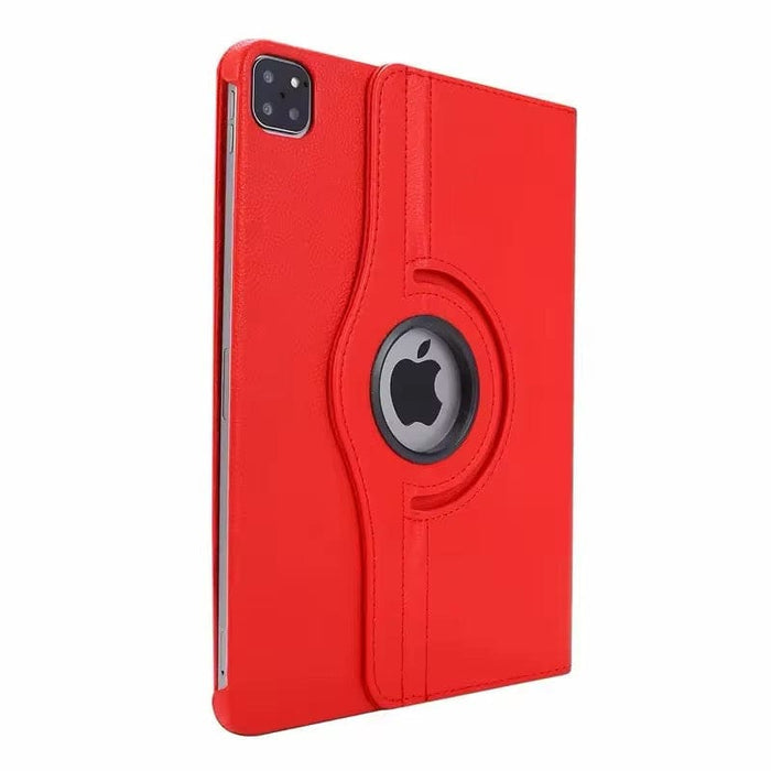 Red 9eight5 iPad Pro 13-inch (M4) 2024 cover, protective case with textured finish for tablet accessories.