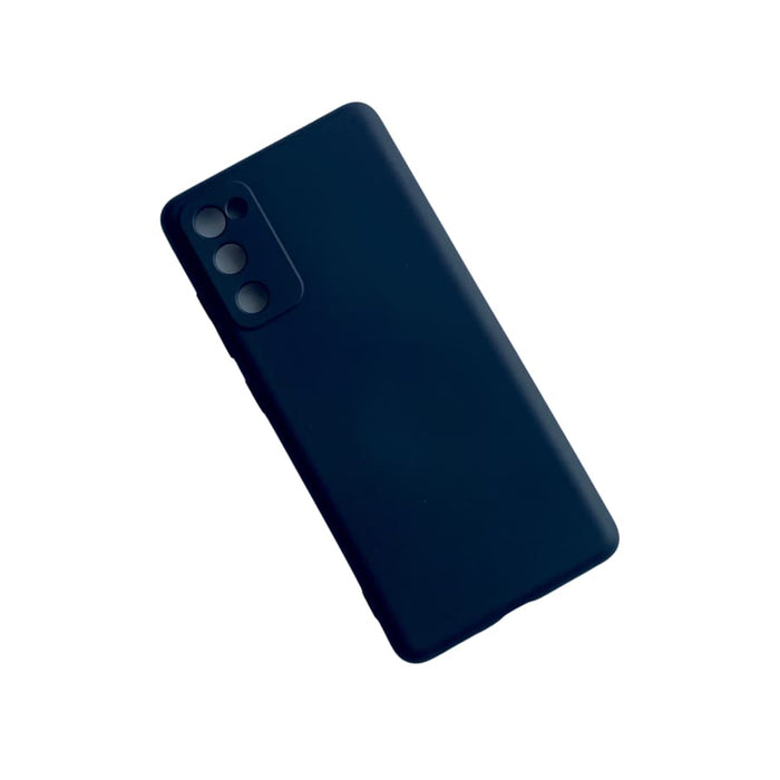 Black 9eight5 phone case for Samsung Galaxy S20 FE, protective cover with textured finish and precise cutouts.