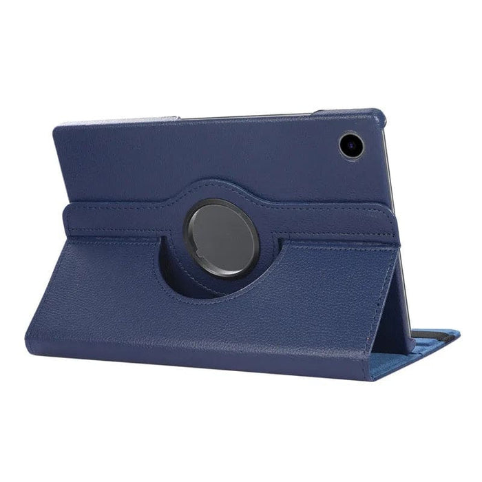 Navy protective cover for Samsung Galaxy Tab A9 8.7” (2023) X110/X115, made by 9eight5, showing the tablet with cover on.