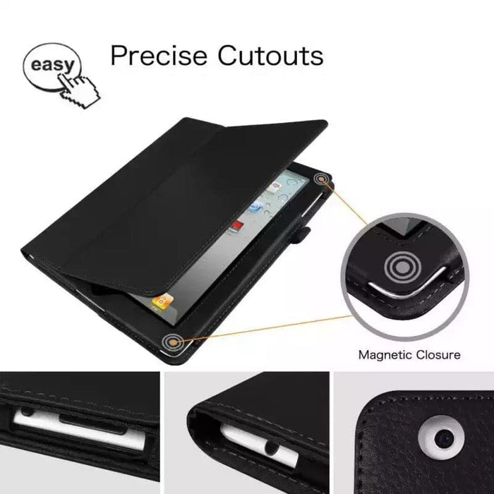 Black 9eight5 tablet cover for Samsung Galaxy Tab S2 8.0” T710/T715/T719, designed to protect and personalize the device.