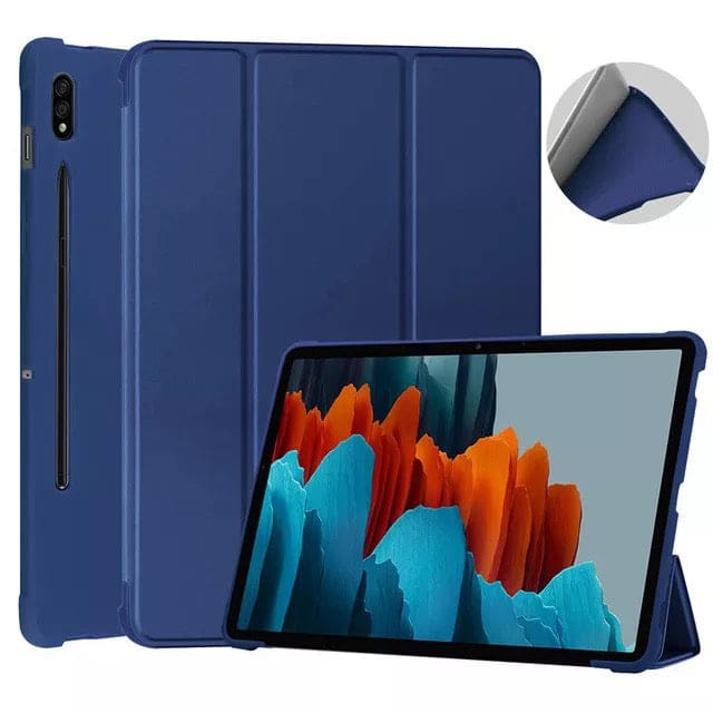 Navy cover for Samsung Galaxy Tab S7 11-inch (2020) T870/T875 by 9eight5, protecting the tablet with a stylish case.