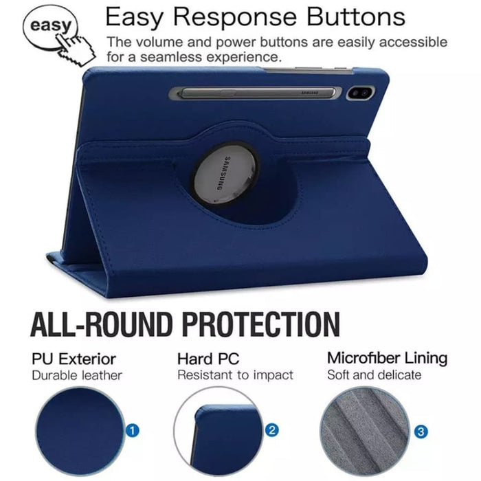 Navy protective cover for Samsung Galaxy Tab S7 11-inch (2020) T870/T875, made by 9eight5, with a durable, stylish design.