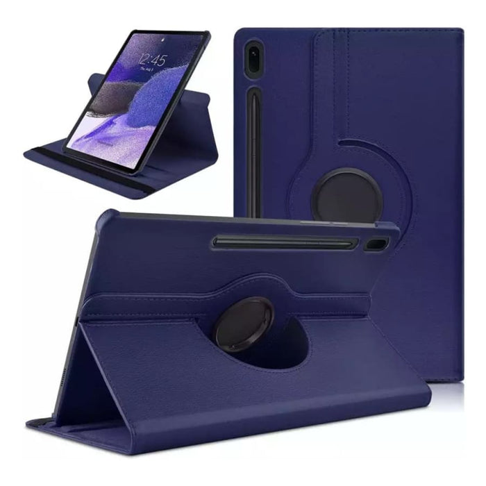 Navy protective cover for Samsung Galaxy Tab S7 FE 12.4-inch (2021) T730, T733, T735 tablet from 9eight5, showing the case's design.